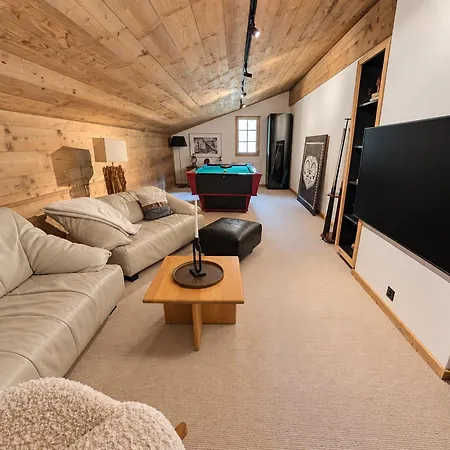 Grand duplex, charme, cheminée&balcon Diablerets Apartamento